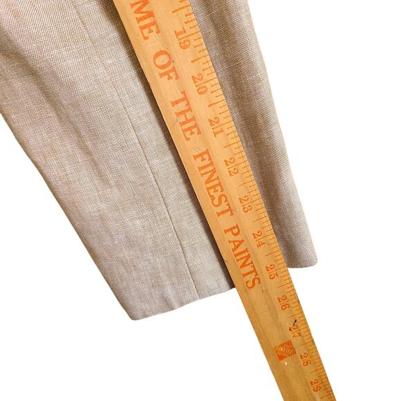 J Crew Womens Campbell Schoolboy Blazer 12 Linen Blend Jacket Beige Tan Nautical - Picture 11 of 11